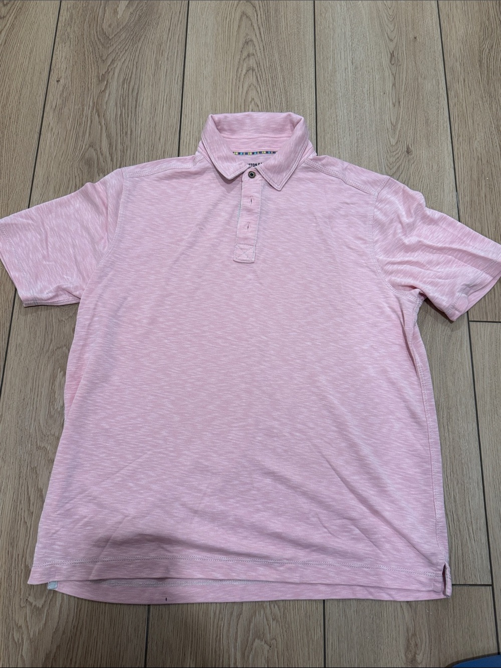 Johnston & Murphy Men’s Pink Polo Shirt - Classic Short Sleeve